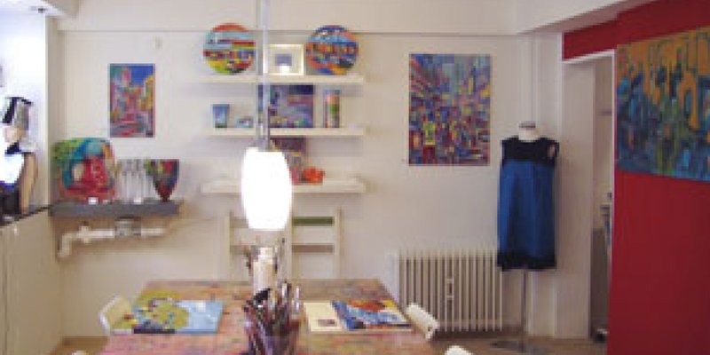Galerie mit Studio und Ausstellungsraum