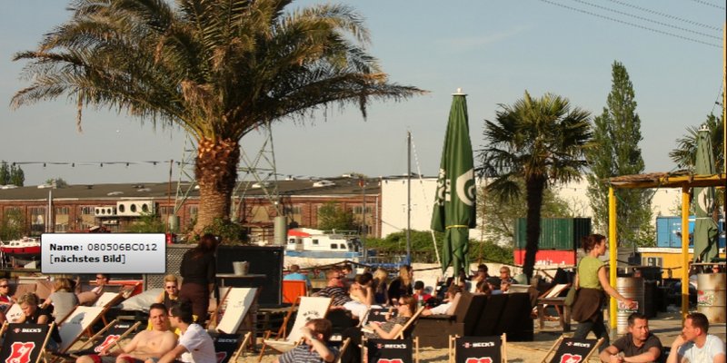 Beach harbour, two sides of water