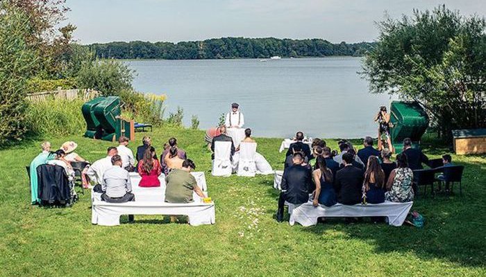House on the Lake with boat dock